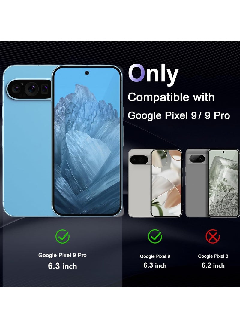 Crystal Clear Transparent Phone Case Google Pixel 9 / 9 Pro – Slim Ulta Thin Hard TPU Shockproof Cover, Anti-Yellowing Crystal Clear Protective Back Case with Camera Protection - Image 2