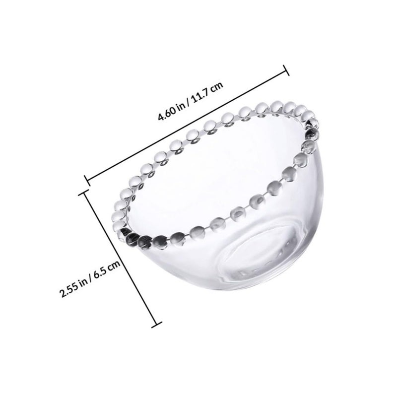 Medium Glass Dessert Bowl for Fruit Salad Serving Kitchenware and Daily Use - Image 3