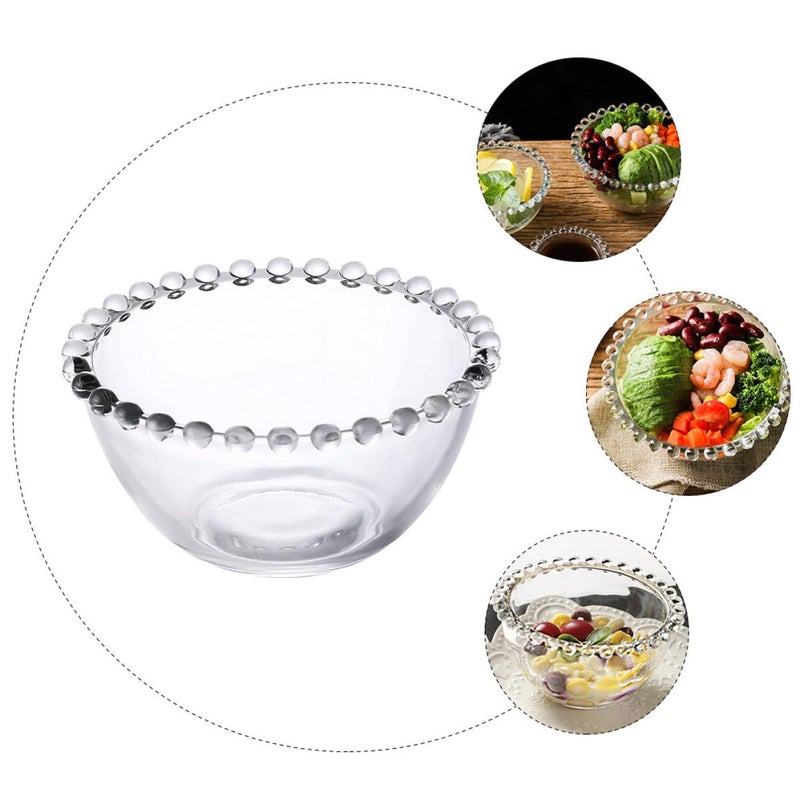 Medium Glass Dessert Bowl for Fruit Salad Serving Kitchenware and Daily Use - Image 4