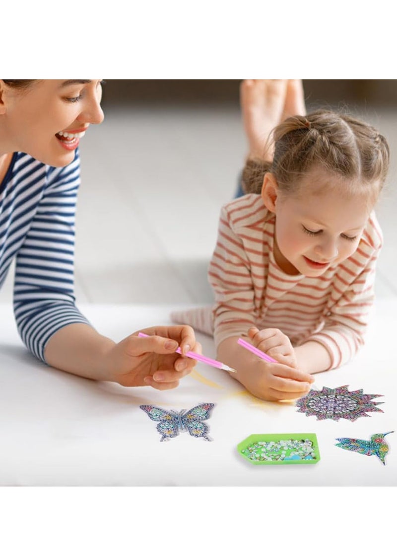 دوركو 3 PCS الماس اللوحة مجموعات للفتاة، 5D الماس اللوحة الفراشة الجدول ديكور الحرف مجموعة، الماس الحرف الفنون مجموعة - أفضل هدايا للأطفال أو المبتدئين الكبار - Image 5