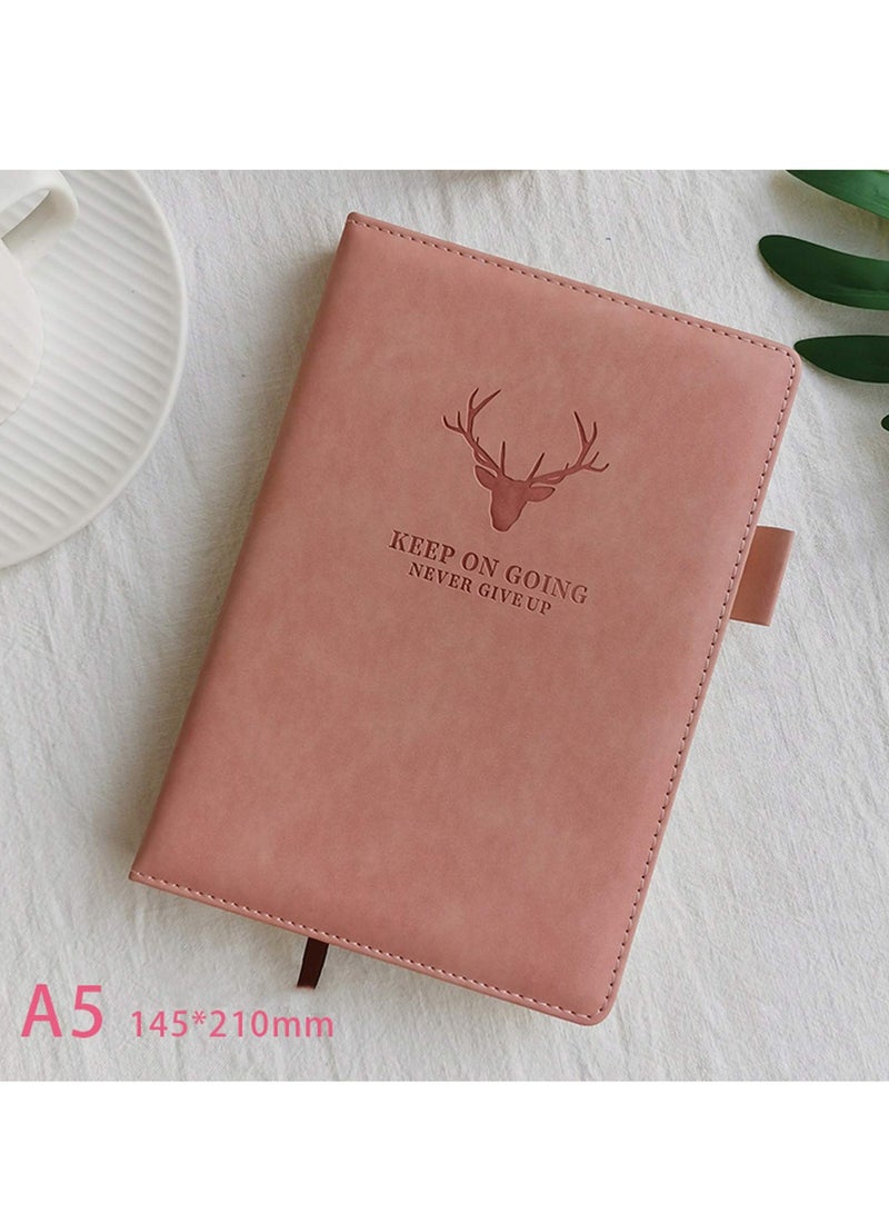 Excefore A5 Notebook Journal Hardcover Executive Diary with Premium Thick Paper, College Lined Journal, Pink  - Image 5