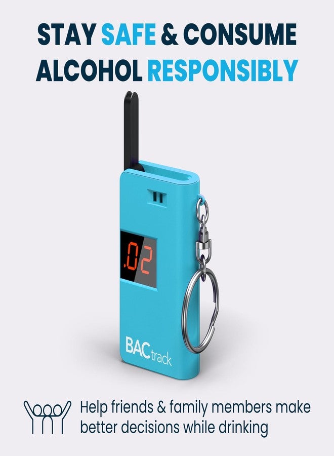 BACtrack Keychain Breathalyzer (Blue) | Ultra-Portable Pocket Keyring Alcohol Tester for Personal Use - Image 4