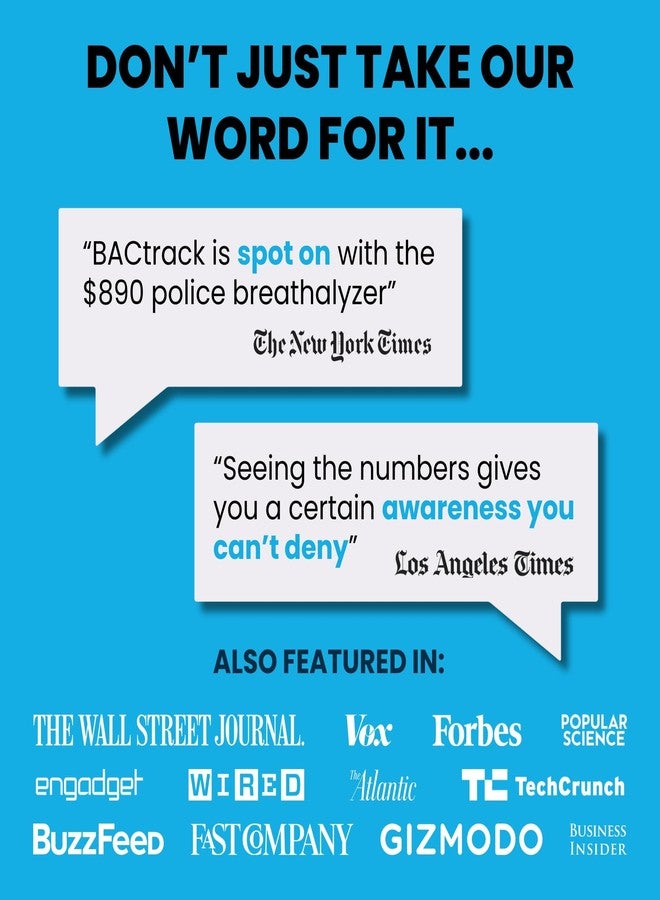 BACtrack Keychain Breathalyzer (Blue) | Ultra-Portable Pocket Keyring Alcohol Tester for Personal Use - Image 5