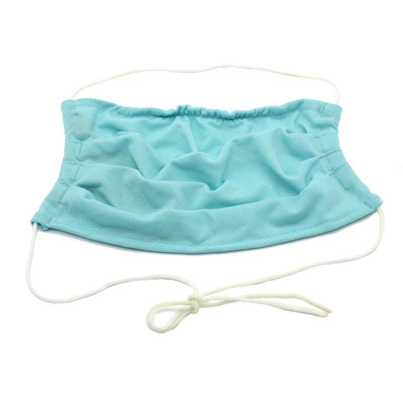 Hot Ear-hanging Sunscreen Mask New Dust-proof Haze-proof Lightweight Breathable Mask Face-covering Mask Spring and Summer Cross-border Light blue 