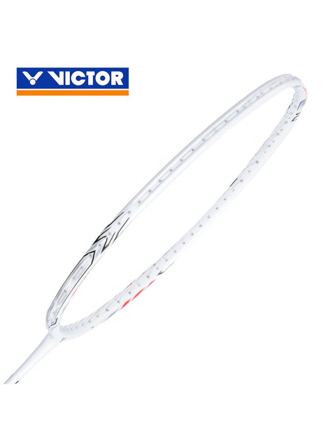 Victor Badminton Racket Iron Hammer Ias Full Carbon Single Racket Tk-hmrl White 5u Pre-strung 26 Lbs - Image 2