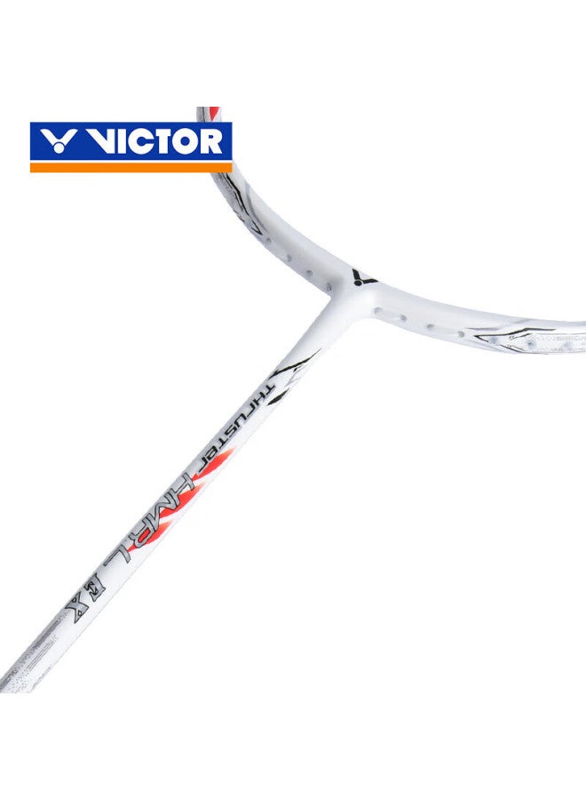 Victor Badminton Racket Iron Hammer Ias Full Carbon Single Racket Tk-hmrl White 5u Pre-strung 26 Lbs - Image 4