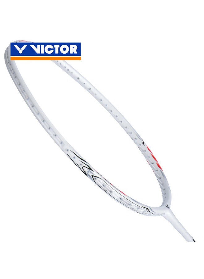 Victor Badminton Racket Iron Hammer Ias Full Carbon Single Racket Tk-hmrl White 5u Pre-strung 26 Lbs - Image 5