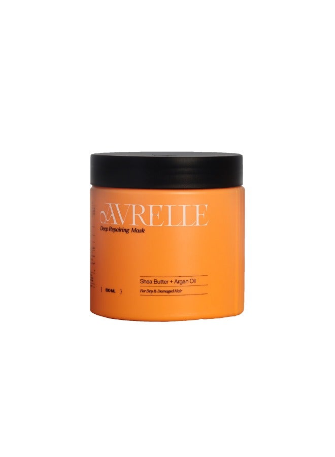 AVRELLE SHEA BUTTER + ARGAN OIL DEEP MOISTURIZING HAIR MASK FOR DRY AND DAMAGED HAIR - Image 1