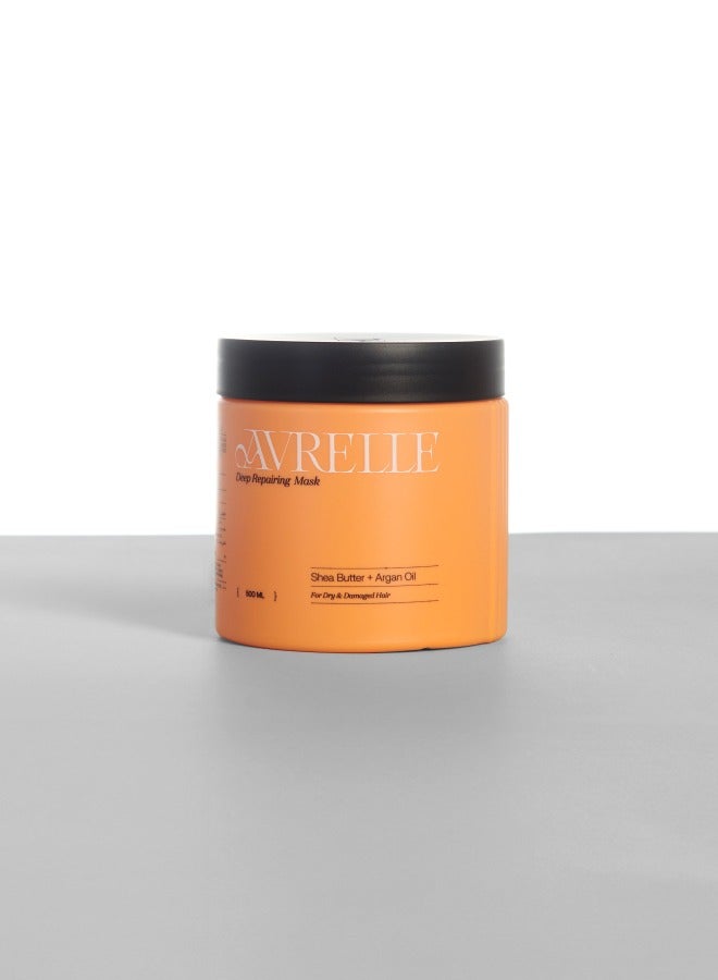 AVRELLE SHEA BUTTER + ARGAN OIL DEEP MOISTURIZING HAIR MASK FOR DRY AND DAMAGED HAIR - Image 2