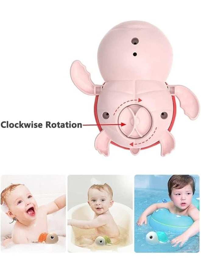 Bath Toy,Cute Animal Clockwork Bathtub Swimming Pool Toy,Baby Bath Toys for Toddlers 1-3, Boys & Girls Water Bath Toy Set,4 Pack  - Image 3