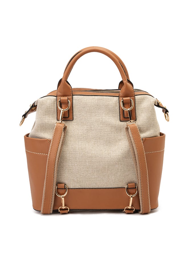GRINTA Grinta Women Handbag - Cafee&Beige  - Image 5