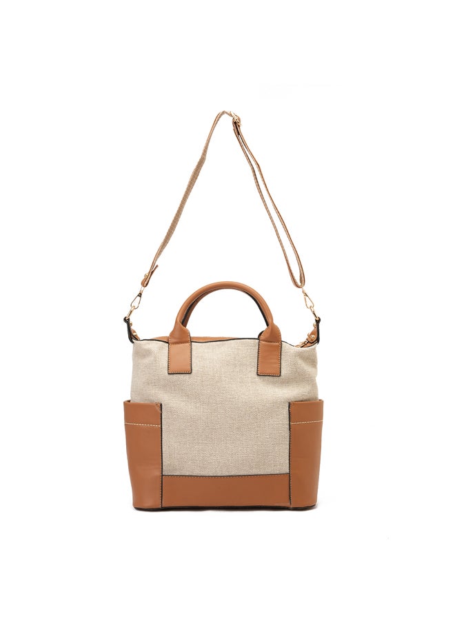GRINTA Grinta Women Handbag - Cafee&Beige  - Image 4