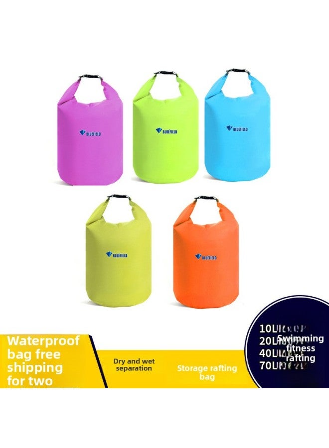 Generic Outdoor Waterproof Bag Swimming Travel Clothing Moisture-proof Anti Dirty Storage Bag Floating Bag Sealed Debris Bag-Color:＜＜2l Flat Lay (19cm*13cm)-with Shoulder Strap＞＞-Capacity:＜＜fluorescent Gree - Image 3
