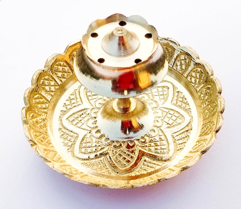 NANIMAN Agorbati Stand 100 Pure Brass Polish Dhup Dani - Image 3