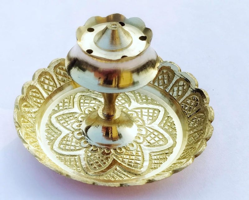 NANIMAN Agorbati Stand 100 Pure Brass Polish Dhup Dani - Image 1