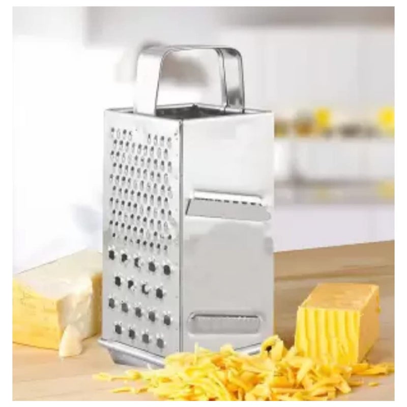 JISUN Stainless Steel 8 in 1 GraterSlicer MathaniHand Blender for Kitchen Silver Pack of 2 - Image 4