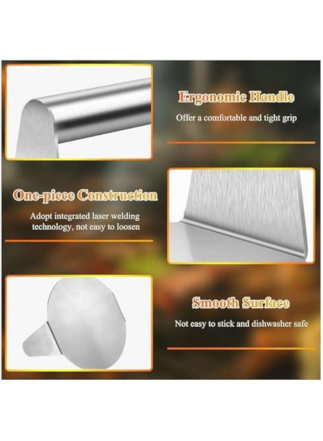 TRASSLE Stainless Steel Burger Press,14cm Round Smash Burger Press,Professional Griddle Accessories Kit for Flat Top Grill, Hamburger Patty Maker and Squeeze Grease, Easy to Clean - Image 2