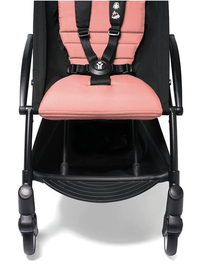 BABYZEN Yoyo2 Stroller Includes Harness, Backrest, Hood Extensions, Shoulder Strap, Storage Bag, Seat Cushion And Matching Canopy (Black Frame With Ginger 6+ Colour Pack)