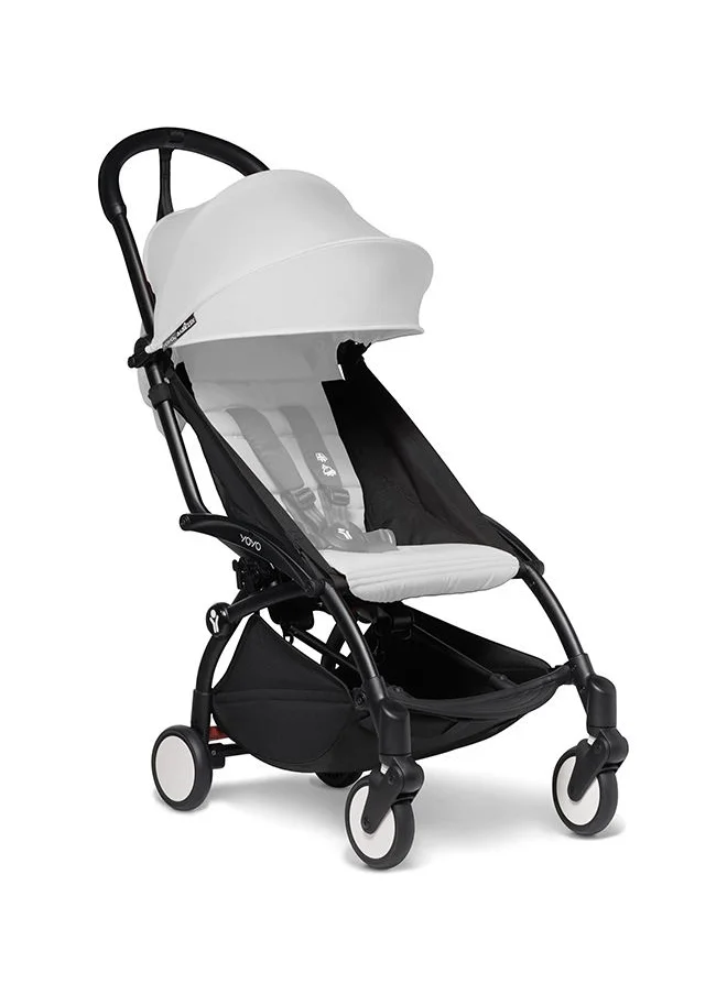 BABYZEN Yoyo2 Stroller Includes Harness, Backrest, Hood Extensions, Shoulder Strap, Storage Bag, Seat Cushion And Matching Canopy (Black Frame With Ginger 6+ Colour Pack)