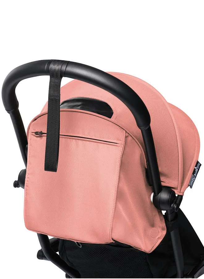 BABYZEN Yoyo2 Stroller Includes Harness, Backrest, Hood Extensions, Shoulder Strap, Storage Bag, Seat Cushion And Matching Canopy (Black Frame With Ginger 6+ Colour Pack)