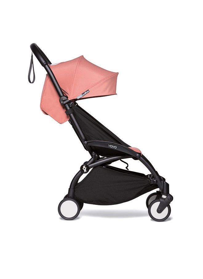 Yoyo2 Stroller Includes Harness, Backrest, Hood Extensions, Shoulder Strap, Storage Bag, Seat Cushion And Matching Canopy (Black Frame With Ginger 6+ Colour Pack)
