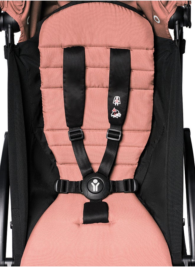 Yoyo2 Stroller Includes Harness, Backrest, Hood Extensions, Shoulder Strap, Storage Bag, Seat Cushion And Matching Canopy (Black Frame With Ginger 6+ Colour Pack)
