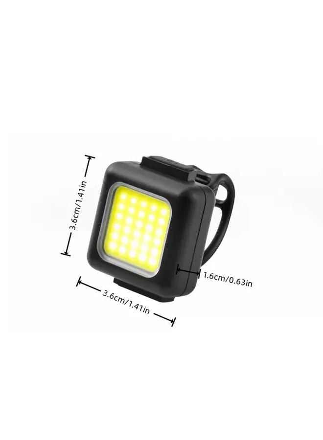 Mini Mountain Light White Red Bicycle Front Tail Light Outdoor Backpack Buckle Flashlight - Image 4