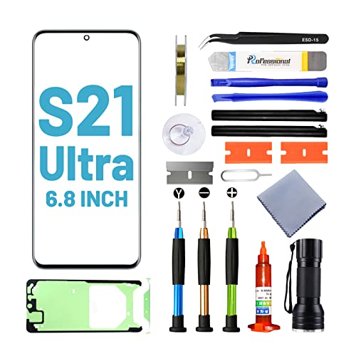 Tpyag Screen Replacement for Samsung Galaxy S21 Ultra,Replacement Screen for Galaxy S21 Ultra Series 6.8 inch,Screen Repair Kit with Waterproof Adhesive(NO OLED & Touch Digitizer) - Image 1