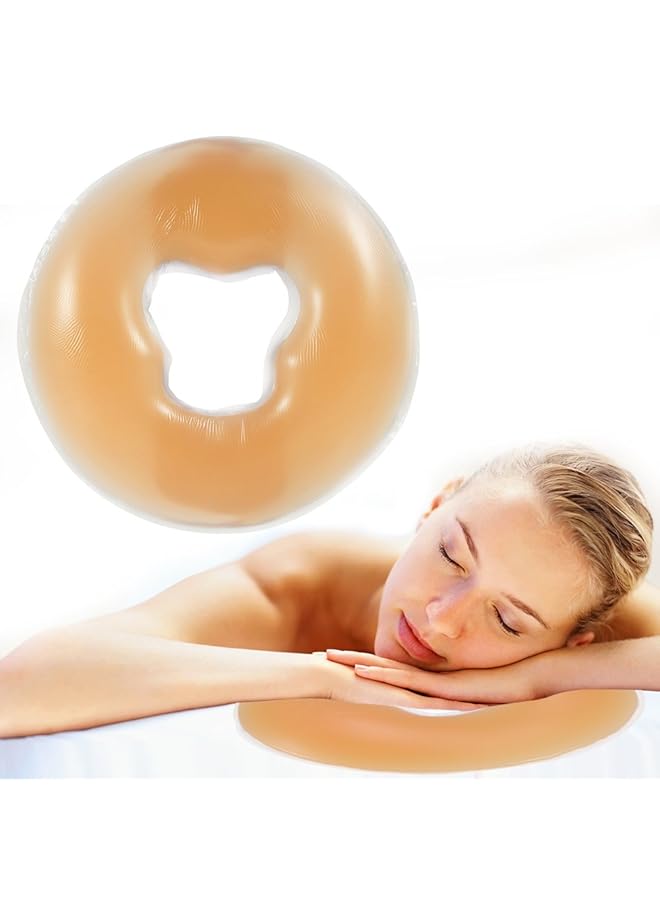 erorex Silicone Pillow Soft Massage Face Relax Pillow Headrest Spa Beauty Salon Skin Care Soft Overlay Weigh Cushion Pad Salon Care Cushion Silicon Facial Relax Head Cradle - Image 1