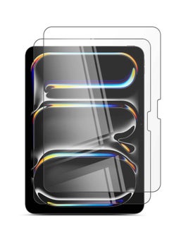 Techie 2 Pack HD Tempered Glass Screen Protector for Apple iPad Pro 13 Inch M4 / iPad Air 13 Inch(M2) 2024 - Anti Reflection Anti Bubbles 9H Hardness 0.33 mm Rounded Edges Easy Installation  - Image 1