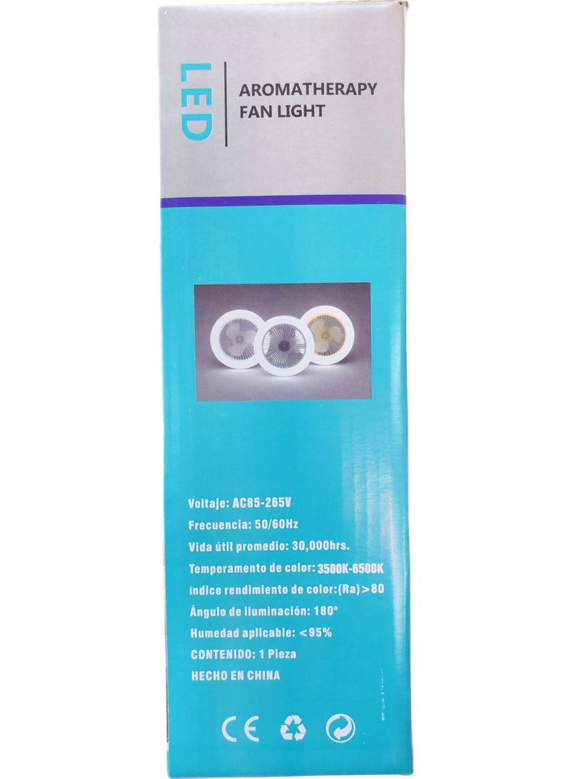 مروحة إضاءة LED للعلاج بالروائح بقوة 30 واط - Image 3