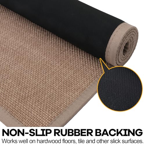 Hargiis Kitchen Rug, Rubber Non Slip Kitchen Rugs Washable, Absorbent Runner Mat for Floor, Machine Washable Standing Mats for in Front of Sink, Door, Laundry, Entryway, Hallway (Camel, 36" × 24") - Image 3