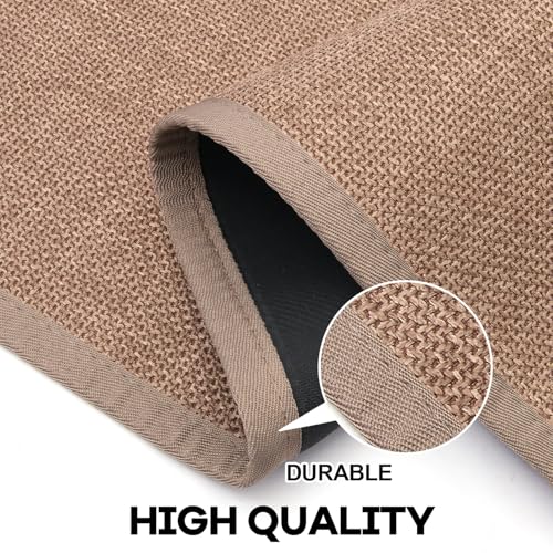 Hargiis Kitchen Rug, Rubber Non Slip Kitchen Rugs Washable, Absorbent Runner Mat for Floor, Machine Washable Standing Mats for in Front of Sink, Door, Laundry, Entryway, Hallway (Camel, 36" × 24") - Image 5