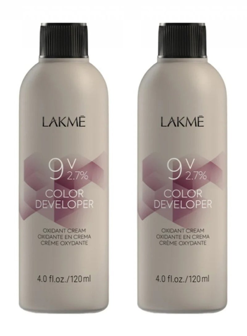 لاكمي قطعتين من كريم مؤكسد لمطور اللون بتركيز 9 فول 2.7%   120مل - Image 1