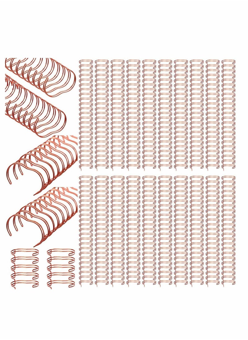 Y&D Wire Binding Spines,Twin Loop Spines,20 Pcs Double Rings Cinch, 1 Inch (2.54 cm) 23 Holes Binder Combs  - Image 1