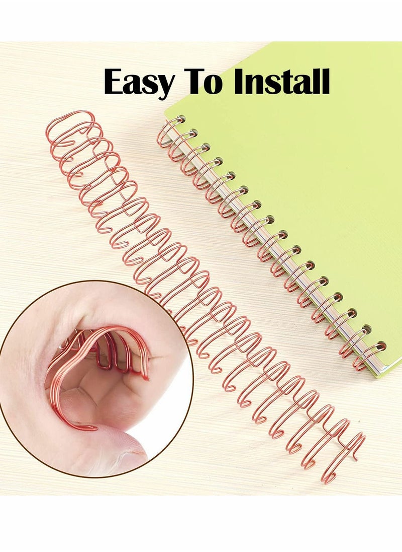 Y&D Wire Binding Spines,Twin Loop Spines,20 Pcs Double Rings Cinch, 1 Inch (2.54 cm) 23 Holes Binder Combs  - Image 5