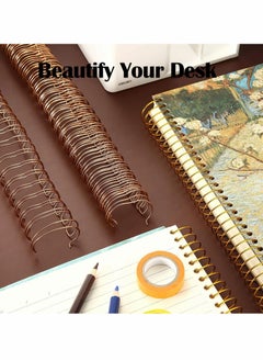 Y&D Wire Binding Spines,Twin Loop Spines,20 Pcs Double Rings Cinch, 1 Inch (2.54 cm) 23 Holes Binder Combs  - Image 3