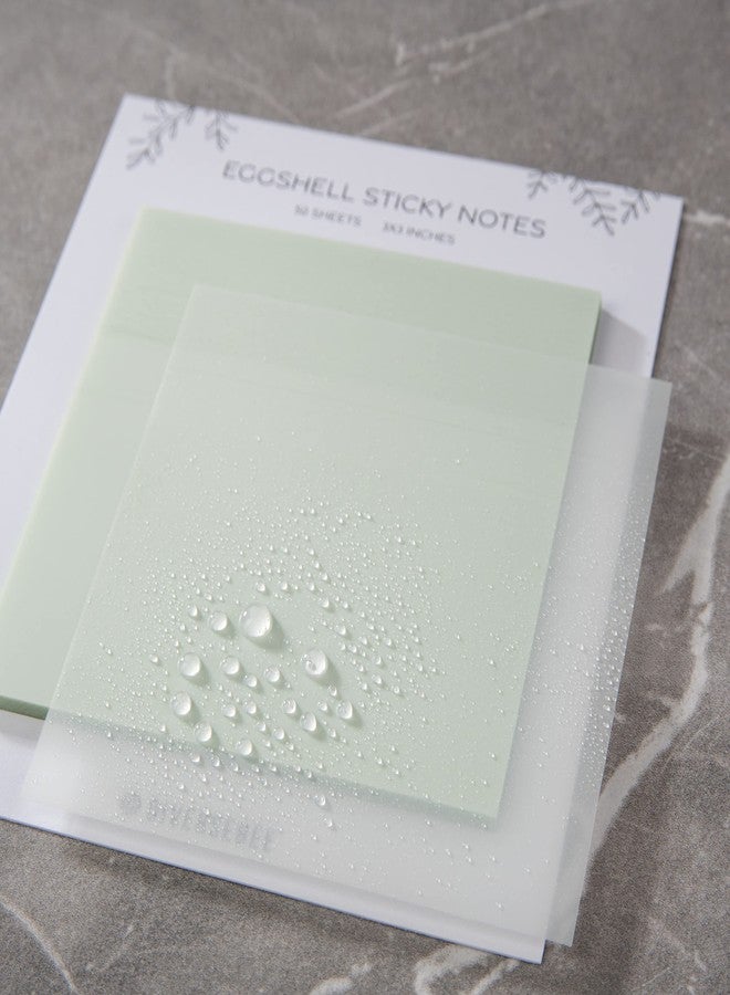 DiverseBee 50 Sheets Pastel Transparent Sticky Notes, 3x3” Clear Sticky Tabs, Translucent Page Flags Book Markers Stickers, Planner Accessories, Bible Journaling Study Office Supplies (Eggshell) - Image 2