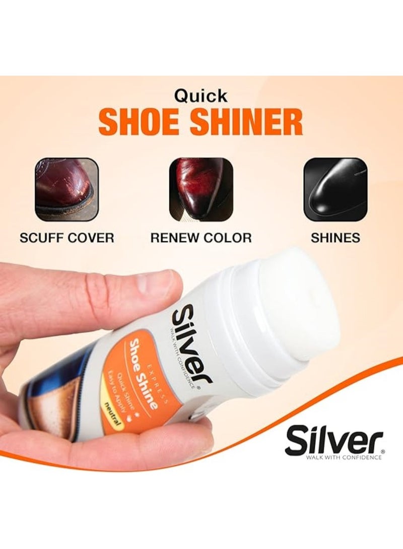 Silver Express Shoe Shine Neutral 75 ML - Image 2