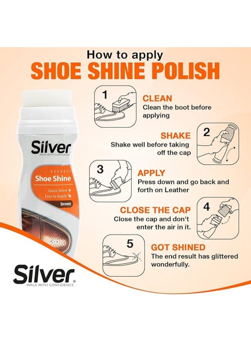 Silver Express Shoe Shine Neutral 75 ML - Image 4
