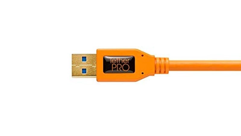 Tether Tools TetherPro USB 3.0 to Micro-B Right Angle Cable | for Fast Transfer and Connection Between Camera and Computer | High Visibility Orange | 15 Feet (4.6 m) - Image 5