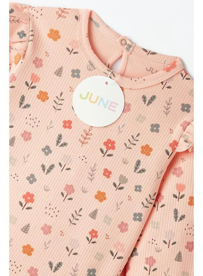 جون June Baby Ruffle 2-Pack Set Peach
