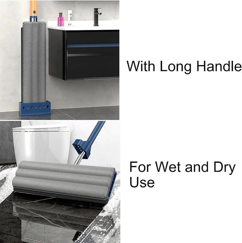 klarako Avoxz Mop, Avoxz Multi-Functional Mop, New 2024 Style Large Flat Mop, 54" Large New Upgrade Style Flat Mop for Wet and Dry Use (Blue with 6 Mop Pads & Bucket) - Image 4