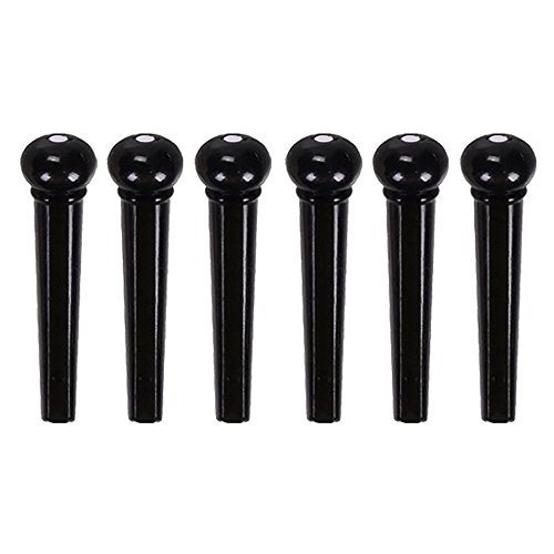 MUSTANG Plastic Acoustic Guitar Bridge Pins Set of 6 - Image 2