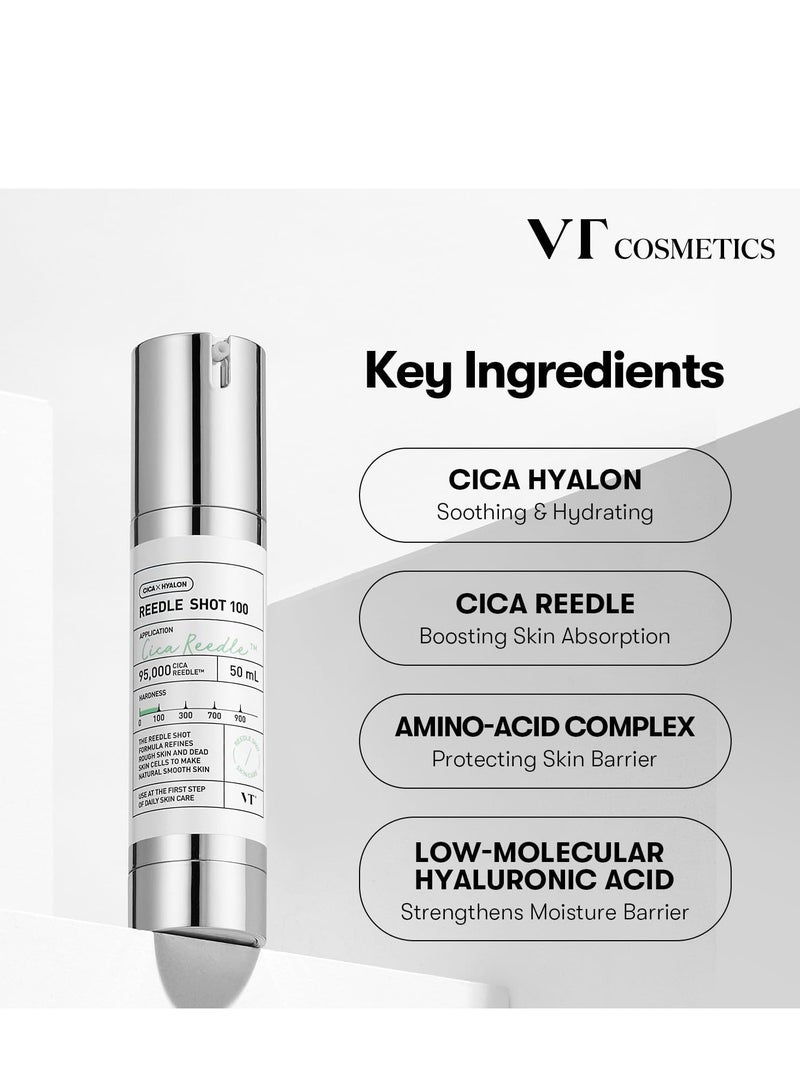 VT COSMETICS CICA Reedle Shot 300 Essence | Intensive Face Essence, Centella Complex, Hyaluronic Acid, Green Propolis Extract 1.69Fl Oz (50ml) - Image 5