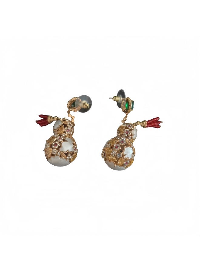 LumiArk Oriental Gourd - Shaped Drop Earrings - Image 3