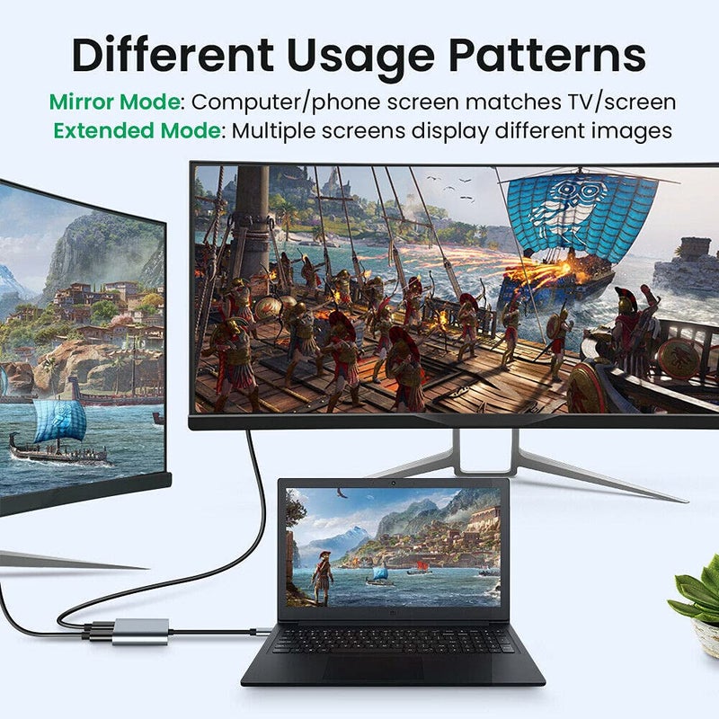 Tobo محول USB C إلى HDMI مزدوج، 4 في 1 مركز USB Type C مع 2 HDMI؟ 4K@30Hz؟ / USB3.0 / شحن PD، محطة إرساء USB-C لشاشة مزدوجة عالية الدقة متوافقة مع Windows و MacOS (4 في 1) - TD-231TC - Image 2