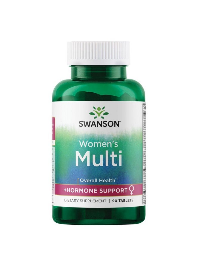 سوانسون مكمل غذائي متعدد الفيتامينات والمعادن من Swanson Multi Women's Prime لتعزيز الطاقة والهرمونات المناعية وتوازن الصحة والرفاهية، 90 قرصًا (أقراص) - Image 1