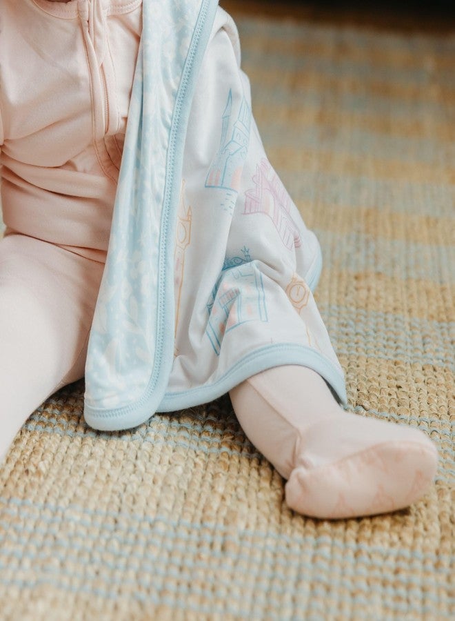 Copper Pearl 3-Layer Knit Security Blanket Set Sized 16" x 16" 2-Pack Princess Palaces - Image 4