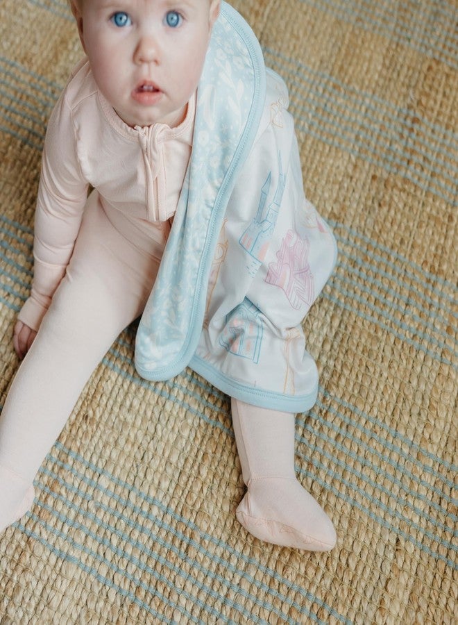 Copper Pearl 3-Layer Knit Security Blanket Set Sized 16" x 16" 2-Pack Princess Palaces - Image 3